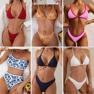 Großhandel Hot-Saling Neueste Tie Dye Badeanzüge Sexy 2 Stück Bikini Set Strand rock Halfter Damen Bade bekleidung - Product Image 2