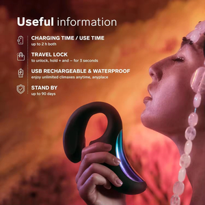 <span class=keywords><strong>LELO</strong></span> Enigma Cyber Purple Vibrator für Frauen, Doppelte Schallstimulation, Dreifache Stimulation, Bluetooth, 8 Luststufen, 2 Extra Rabbit-Modi - Product Image 2