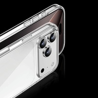 Coque magnétique transparente anti-chute pour iPhone 17 Pro Max Air