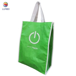 Sacola Reutilizável Laminada com Padrão de Desenho Animado em RPET Reciclado, Cor Personalizada, Alça e Fecho de Zíper no Ombro, Logotipo Personalizado - Product Image 2