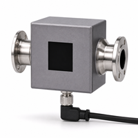 Débitmètre électromagnétique compact à flux direct IO-Link RS485 Modbus avec électrode Hastelloy C FMX280 pour liquides de refroidissement
