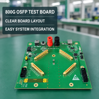 Carte de test OSFP 800G R&D Lab avec support de dérivation différentielle pour la mesure du jitter, du DDM et du BER des transceivers OSFP
