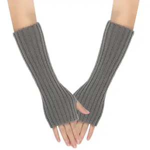 Go Party Großhandel 22 Styles Winter Mitten Arm wärmer Stricken Häkeln Langarm Finger lose Fäustlinge Halb finger Acryl Fäustlinge