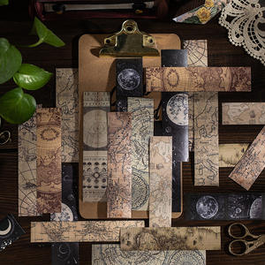 Paquete <span class=keywords><strong>de</strong></span> 40 Pegatinas <span class=keywords><strong>de</strong></span> Franjas Largas, Serie Retro Years, Universo Mariposa, Material para Diario, Pegatinas Decorativas, 6 Modelos - Product Image 4