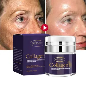 Crème au collagène anti-âge raffermissante et rapide pour femmes, crème faciale anti-rides et blanchissante