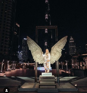 Escultura de Metal Moderna de Gran Tamaño, Arte, Paisaje, Estatua de Jardín para Exteriores, Escultura de Bronce Fundido, Alas de Ángel de México en el <span class=keywords><strong>Centro</strong></span> de Dubái - Product Image 3