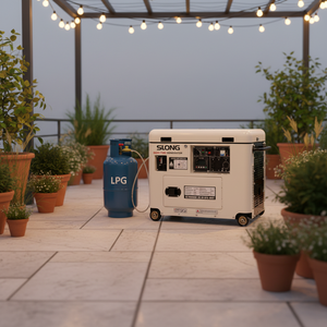 SLONG BRAND 8kw Green Power Dual and <b>Gasoline</b> Powered Portable Generator - Product Image 2