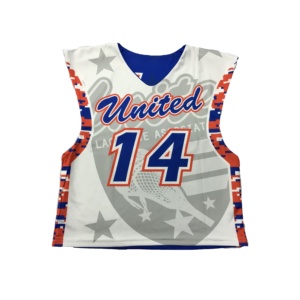 Logotipo de sublimación personalizado uniforme de lacrosse reversible - Product Image 6