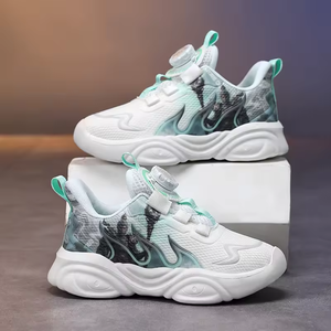 รองเท้าวิ่งเด็กแบบสวมใส่สบายสำหรับกิจกรรมกลางแจ้ง รองเท้าลำลองดีไซน์เนอร์ รองเท้าผ้าใบแฟชั่นสำหรับเด็ก รองเท้าวิ่งเดินสไตล์ลำลอง - Product Image 3