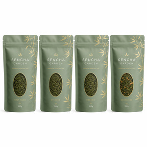 Sachet <span class=keywords><strong>de</strong></span> thé vert japonais Sencha avec fenêtre, refermable, à fond plat, <span class=keywords><strong>pour</strong></span> emballage alimentaire <span class=keywords><strong>de</strong></span> thé en vrac, bio, cuit à la vapeur, idéal <span class=keywords><strong>pour</strong></span> cadeau - Product Image 1
