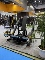 Máquina de remo ajustable LD-4022, entrenador de remo sentado ajustable con carga de placas serie LD-4000 para entrenamiento de espalda en gimnasios comerciales