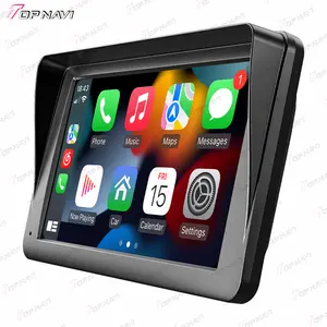 TOPNAVI-Reproductor de DVD para coche con pantalla táctil de 7 pulgadas, Radio multimedia digital MP5 con 1DIN compatible con CarPlay