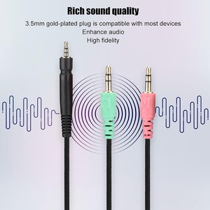 Cable de actualización de repuesto para auriculares <span class=keywords><strong>Sennheiser</strong></span> <span class=keywords><strong>PC</strong></span> 373D, GSP350, GSP500 y GSP600 G4ME ONE GAME ZERO - Product Image 4