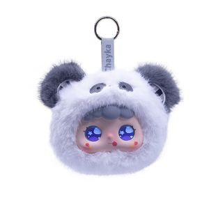 Jouet en peluche intelligent et créatif Rongnuonuo en forme de tête de lapin, pendentif en peluche panda blanc, <span class=keywords><strong>accessoire</strong></span> de jouet IA - Product Image 1
