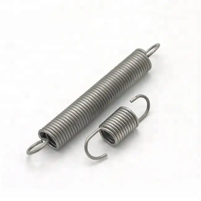Custom high strength small flat spiral spring double hook tension spring