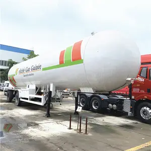 LPG tankı er tri-aks sıvılaştırılmış petrol gazı taşıma tankı 56 M3 LPG tankı depolu yarı römork satılık