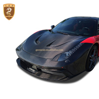 Accessoires automobiles pour Ferrari 458, style Black Sails, capot en fibre de carbone, pièces extérieures de voiture, capot modifié pour 458 Italia