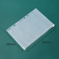 Enveloppes en plastique à fermeture éclair, format A4 B5, mat, auto-scellantes, pochettes givrées, vente en gros