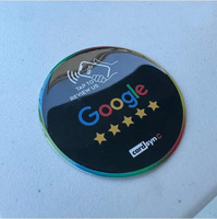 Puce NFC google review autocollants code qr menu NFC signe sans contact médias sociaux nfc google review plate
