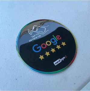 NFC chip Google xem xét dán mã QR NFC <span class=keywords><strong>menu</strong></span> không tiếp xúc ký phương tiện truyền thông xã hội NFC Google xem xét tấm - Product Image 3