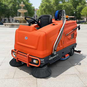Boshuo Ride-on <b>Floor</b> Scrubber 12000m2/h 280L Clean Water 1230mm <b>Cleaning</b> Width for Industrial Logistics - Product Image 1
