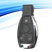 MS 3 boutons 433MHZ télécommande intelligente clé de voiture sans clé pour Mercedes Benz BGA transpondeur véhicule avec lame de clé d'urgence