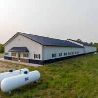 Entrepôt en structure métallique, bâtiment préfabriqué en acier économique pour le stockage industriel, prix direct usine