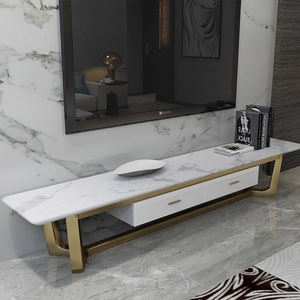 モダンなデザインのテレビキャビネットショーケースメディアコンソールキャビネットリビングルームのテレビスタンドとコーヒーテーブルの豪華さ - Product Image 5