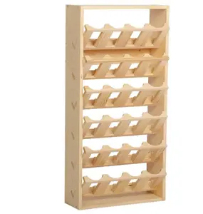 6 tier Spray Paint Can Storage Rack, Wooden Spray Paint and Lube Can Organization Storage Rack