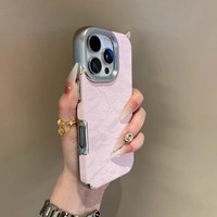 Nouvelle coque de téléphone en flanelle électroplaquée pour iPhone 17 Pro Max, simple, compatible iPhone 15, design avancé, antichoc pour iPhone 14, souple pour iPhone 13, 12