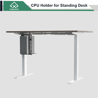 Support pour processeur de bureau debout, support pour ordinateur pour bureau électrique à hauteur réglable