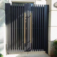 Portail automatique JHR, portails électroniques, portail battant automatique en aluminium, portail de jardin, design de portail à persiennes, portail électrique