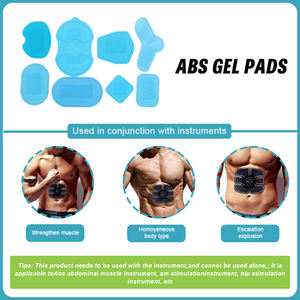 Almohadillas de Gel estimulador Abs corporal para EMS <span class=keywords><strong>Abdominal</strong></span> brazo pierna tóner Gel posicionamiento Electrodo de repuesto OEM/ODM hoja adhesiva - Product Image 6