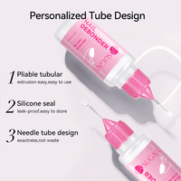 URSUGAR Tube d'application portable 15ml pour dissolvant de colle UV en gel, dissolvant de vernis à ongles solide rapide