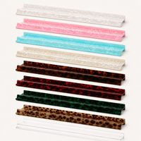 Support de Mahjong Professionnel Antidérapant en Acrylique, Bord Droit en U, 10 Couleurs, 17,5-20 Pouces, Magnétique, pour Jeu de Société Américain