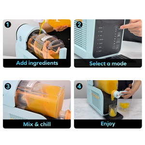 Machine à slushies YX1801 1,8 L, sorbetière sans glace, facile à nettoyer, machine intelligente pour boissons glacées, margaritas et frappés - Product Image 3