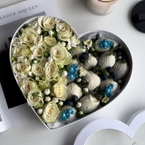 Boîte-cadeau en carton en forme de cœur pour emballage alimentaire, chocolat, bonbons à la fraise, friandises sucrées - Product Image 4