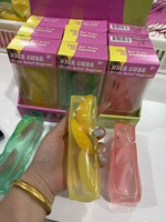 Jouet anti-stress souple en gel transparent fait main, en forme de barre de fruit, très translucide, rebondissant, en gelée, vente en gros