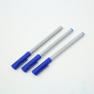 Stylo à bille en plastique personnalisé avec logo promotionnel en gros, pointe de 1,0 mm, impression numérique, utilisation au bureau et à l'école, encre noire, bleue, rouge - Product Image 1