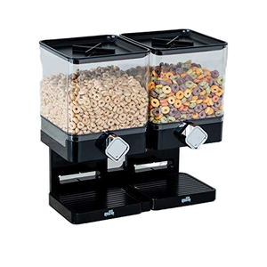Dispensador de Cereales Doble Hermético Reutilizable, Recipiente Redondo para Almacenamiento de Alimentos Secos, Venta al Por Mayor - Product Image 2
