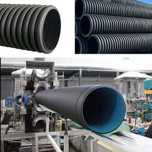 صرف صحي من المصنع مباشرة HDPE DN400 مزدوج الجدار من البولي إيثيلين عالي الضغط مدفون مياه الصرف الصحي ASTM DIN - Product Image 5