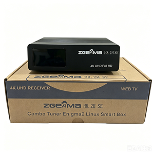 Décodeur ZGEMMA H8.2H SE 4K HEVC Enigma2 Linux STB, compatible DVB-S2 Satellite, DVB-C Câble, DVB-T2 TV Terrestre, fourni par l'usine. - Product Image 4