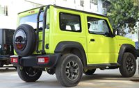 Marchepied latéral de luxe en aluminium noir pour hayon de voiture, sans perçage, compatible Suzuki Jimny 2019-2022+, capacité de 125 kg, porte-bagages