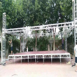 Đám cưới ngoài trời DJ trình diễn thời trang di động nhôm sân khấu có thể tháo rời bục nền tảng sân khấu di động cho buổi hòa nhạc sự kiện đám cưới - Product Image 4