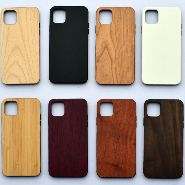 Eco- Friendly Natural Bamboo Wood Phone Cover Environmental Protective Wood Phone Case for iPhone 15 Pro Max14 13 12 11