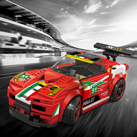 Wange 2875 Superauto Deportivo, Bloques de Construcción Creativos MOC, Modelo de Ladrillos para Armar, Juguete de Coche de Plástico para Niños
