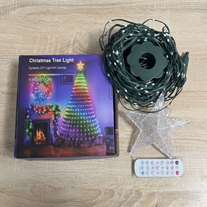 Christmas APP RC DIY Tree <b>Lights</b> RGBIC 400LED Smart Music String <b>Lights</b> Decor Addressable <b>Xmas</b> <b>Lights</b> for Indoor <b>Outdoor</b> - Product Image 6