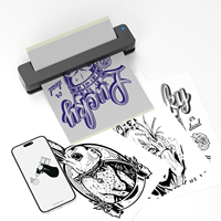 Mesin Transfer tato Bluetooth USB nirkabel, Printer tato termal nirkabel Bluetooth 2024 dengan aplikasi