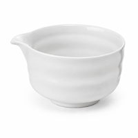 Ensemble de thé matcha en céramique blanche OEM ODM, bol à matcha minimaliste verni avec bec verseur pour cadeau matcha