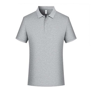 Polo Shirt Cotton Solid Color Moisture Wicking Daily Wear Short Sleeve - Product Image 4